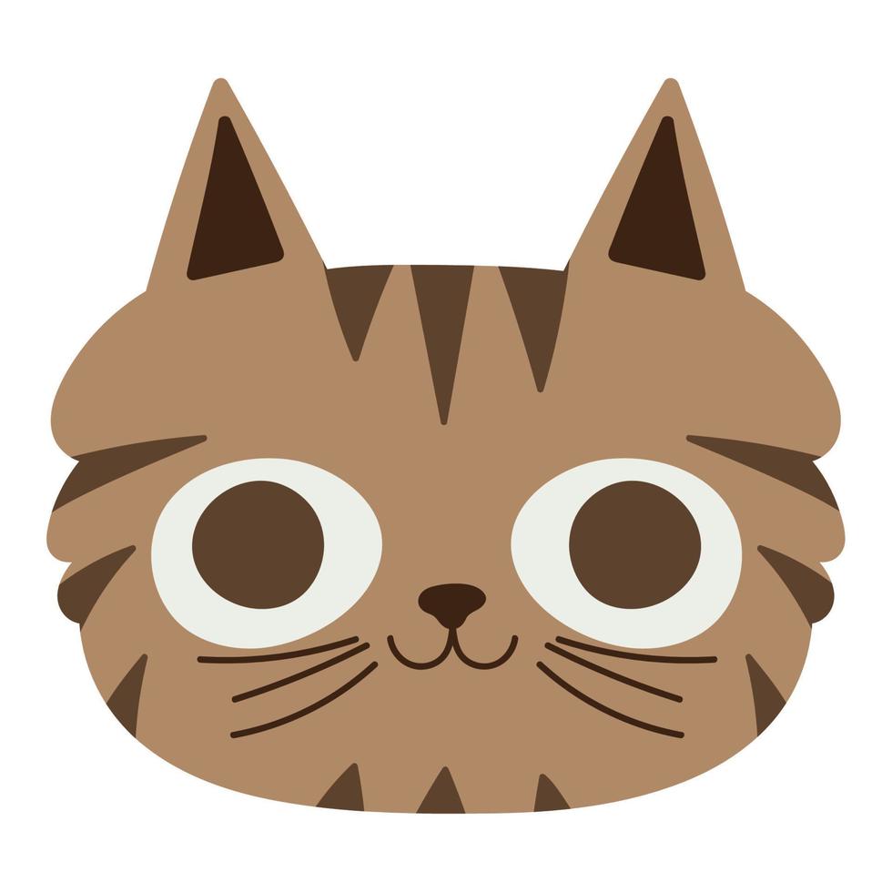 cat face icon vector