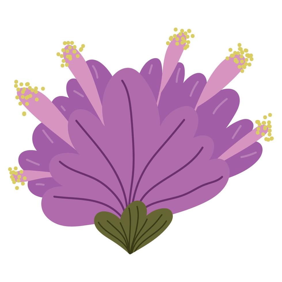 purple flower icon vector