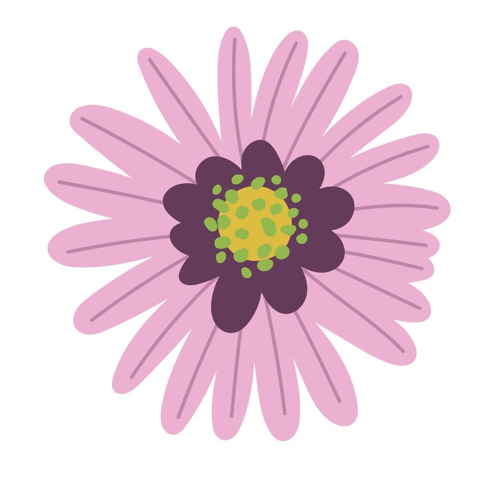 pink flower icon vector