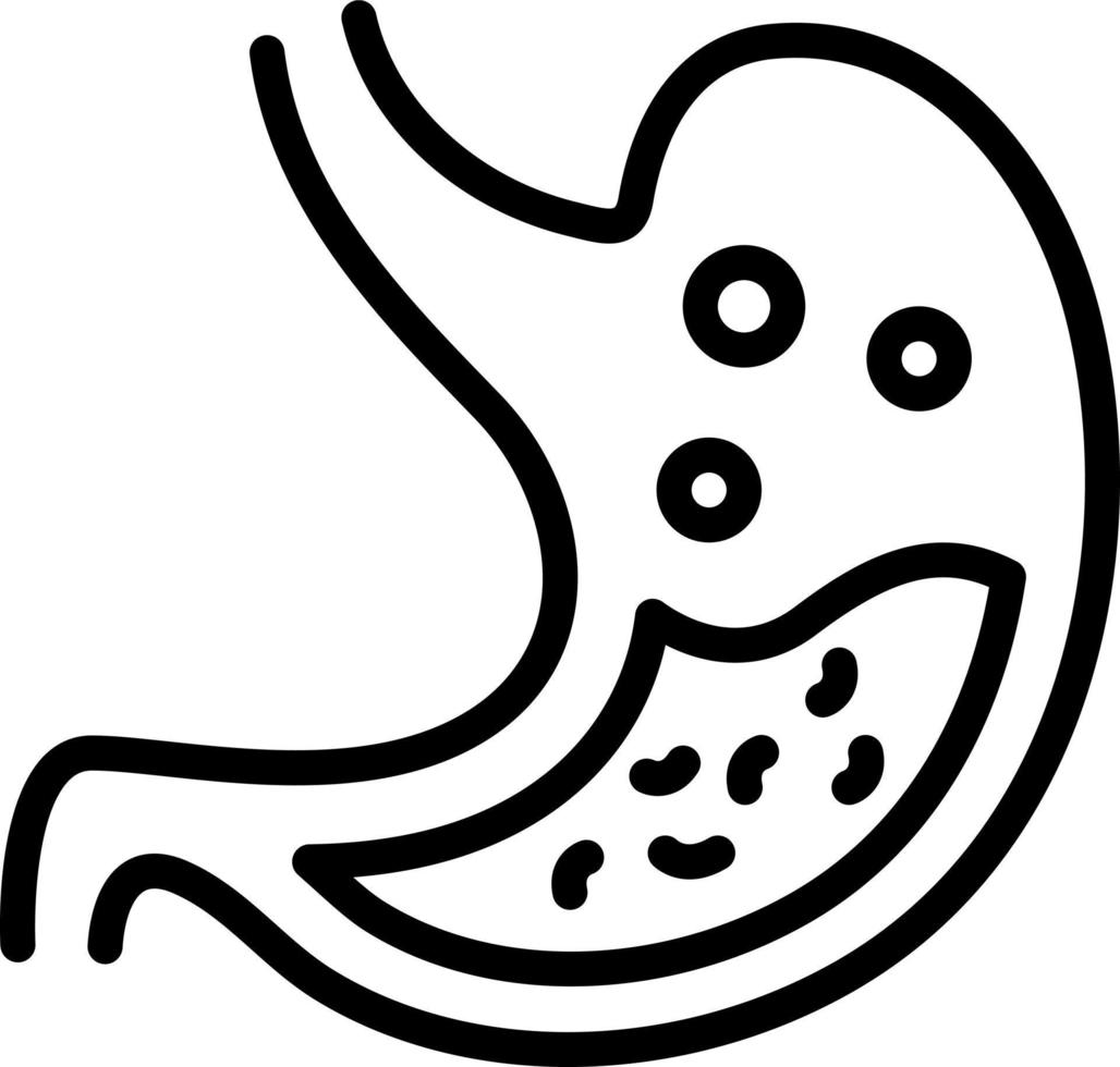 line icon for digest vector