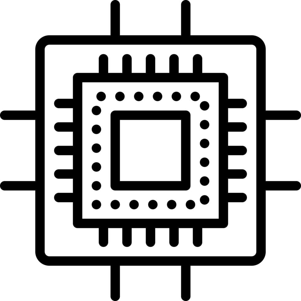 line icon for processors vector