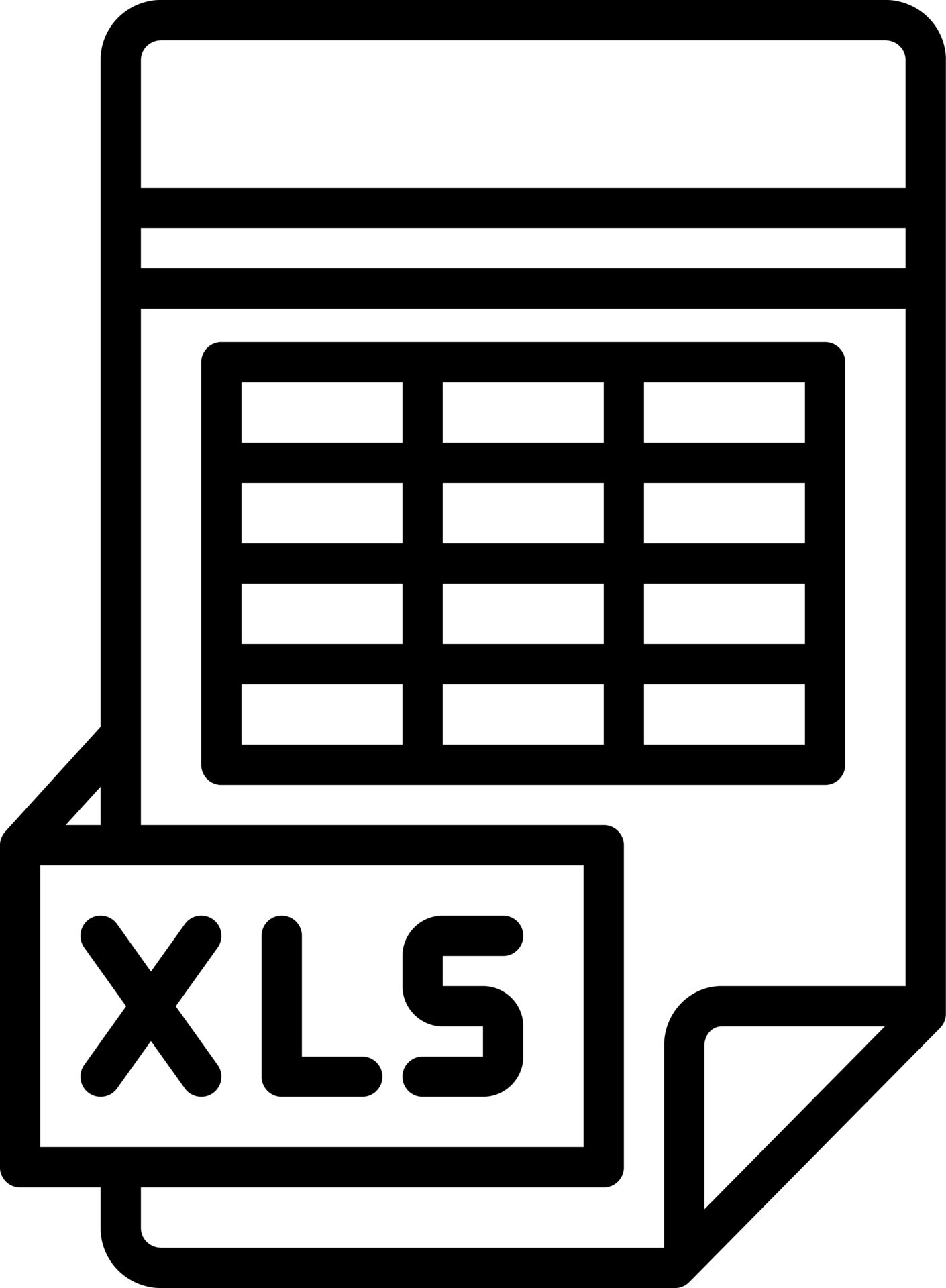 line icon for excel 16990875 Vector Art at Vecteezy