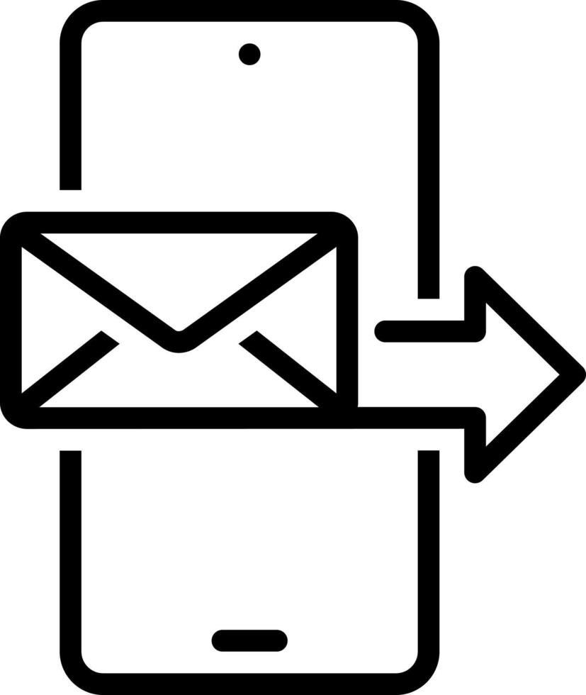 line icon for forwarding vector