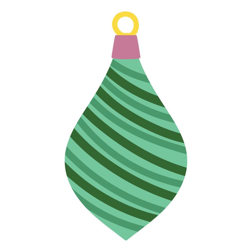 christmas green ball vector