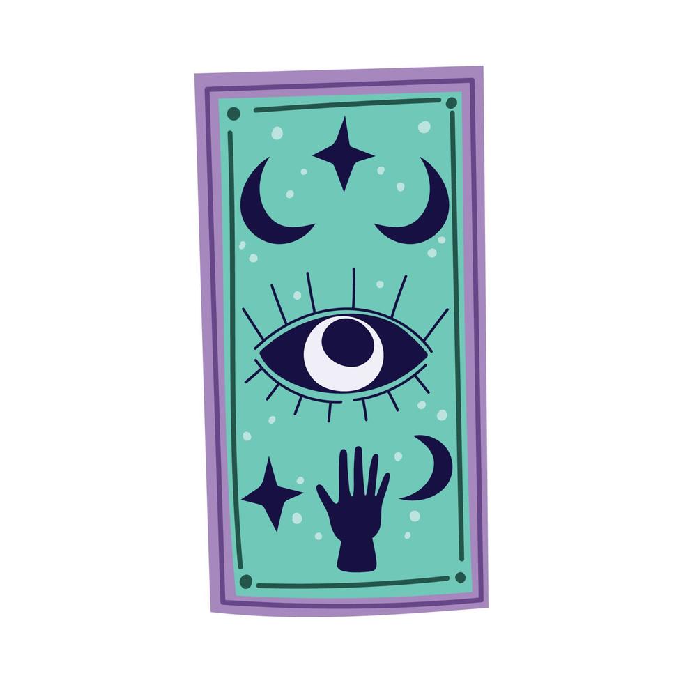 carta del tarot esotérico vector