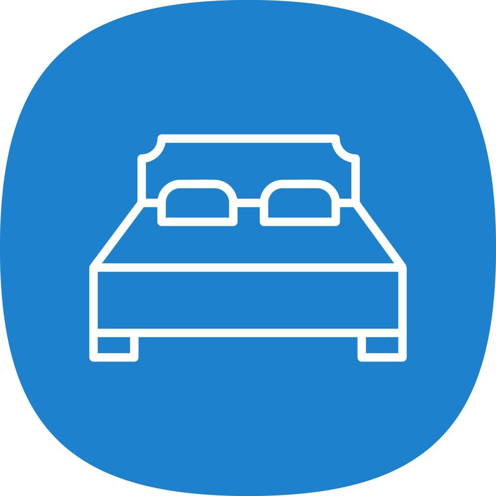 Bed Vector Icon Design