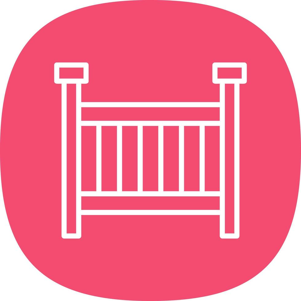 Crib Vector Icon Design
