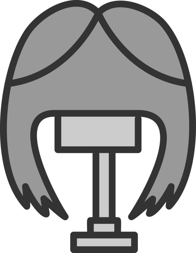 Wig Vector Icon Design