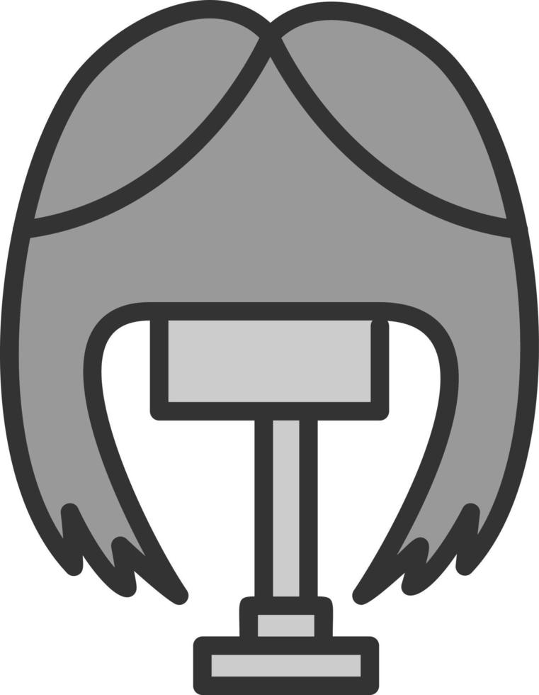 Wig Vector Icon Design