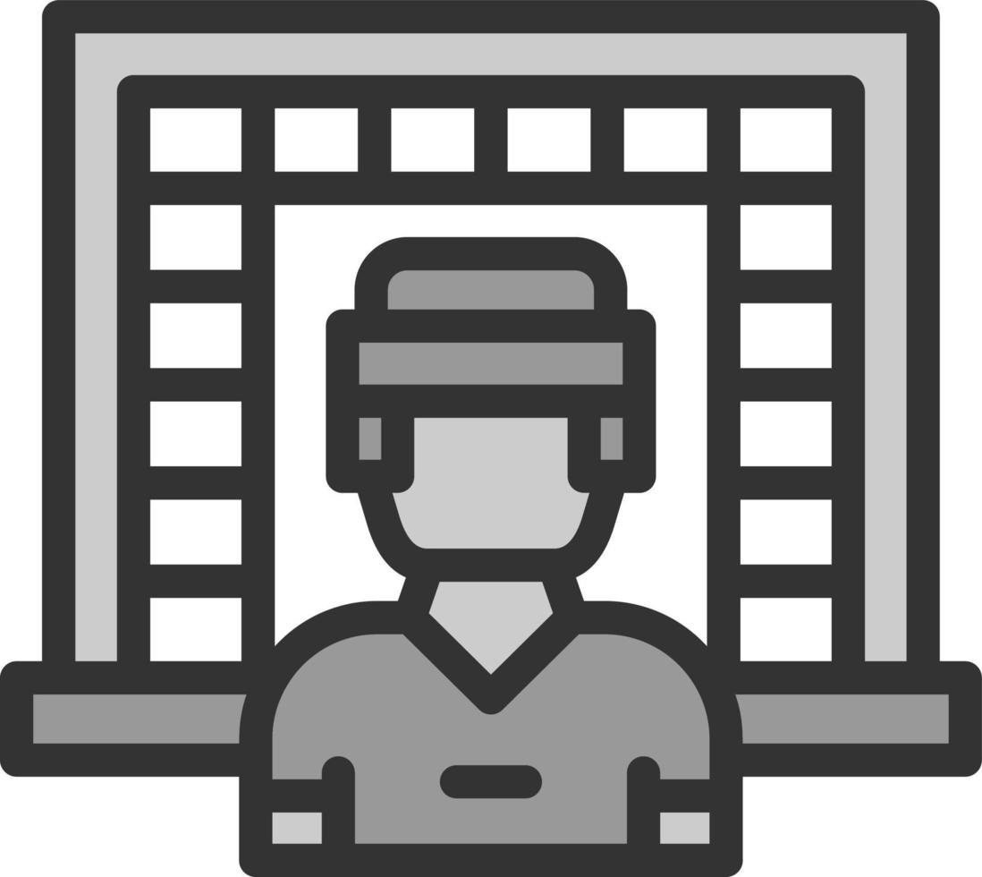 Goalkeeper Vector Icon Design