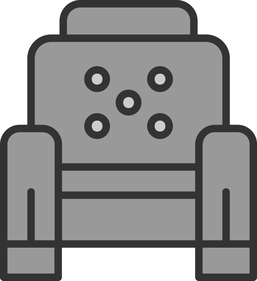 diseño de icono de vector de sillón