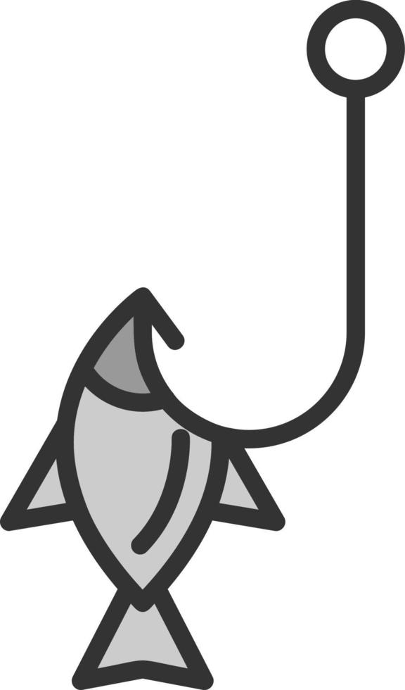 diseño de icono de vector de anzuelo de pesca