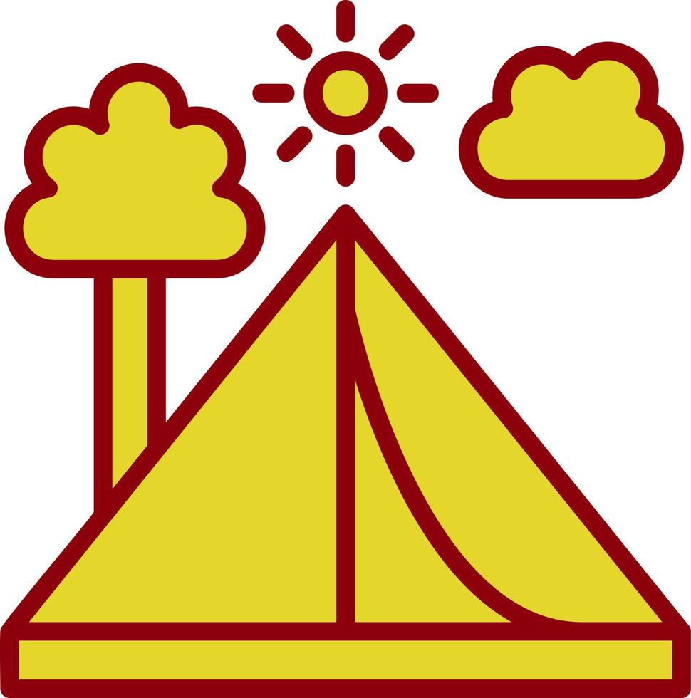 Tent Vector Icon Design