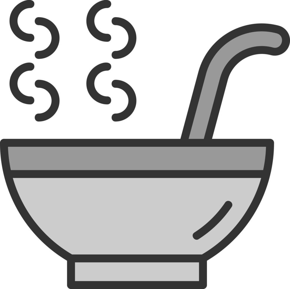 Hot Soup Vector Icon Design