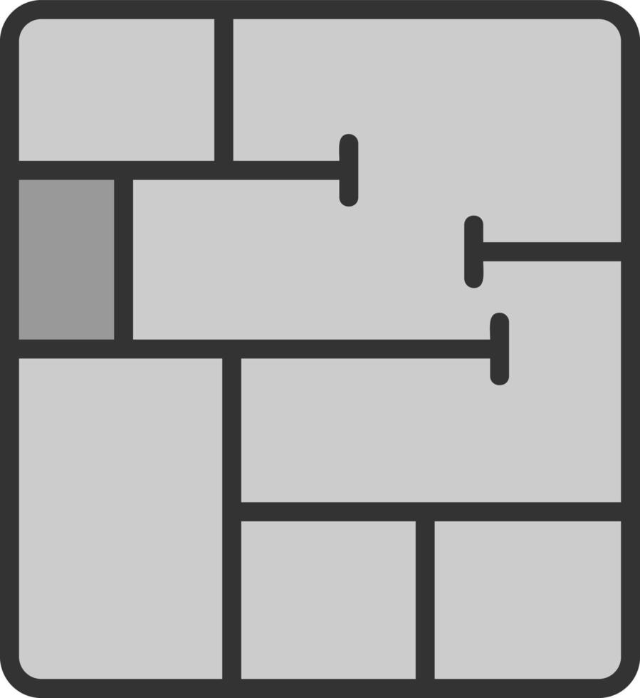 Floor Plan Vector Icon Design