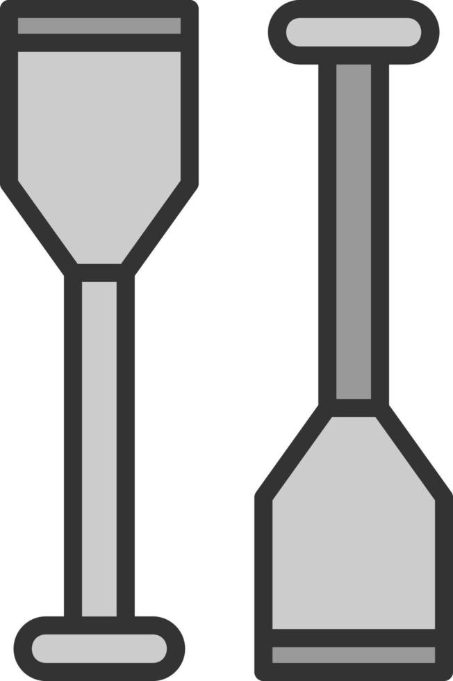 Oars Vector Icon Design
