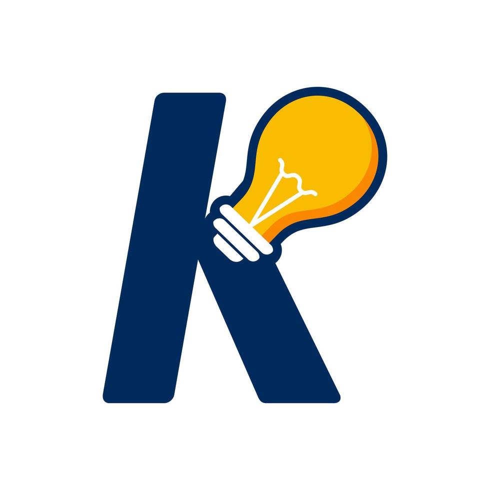 Initial K Idea Lamp vector