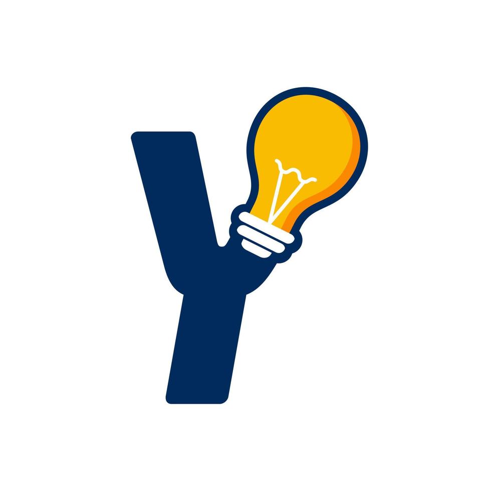 Initial Y Idea Lamp vector