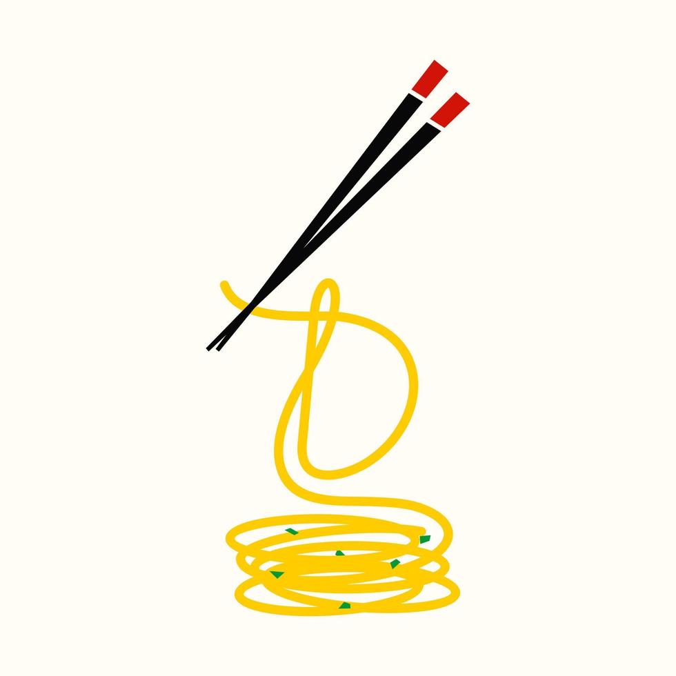 Initial D Noodle and Chopstick vector