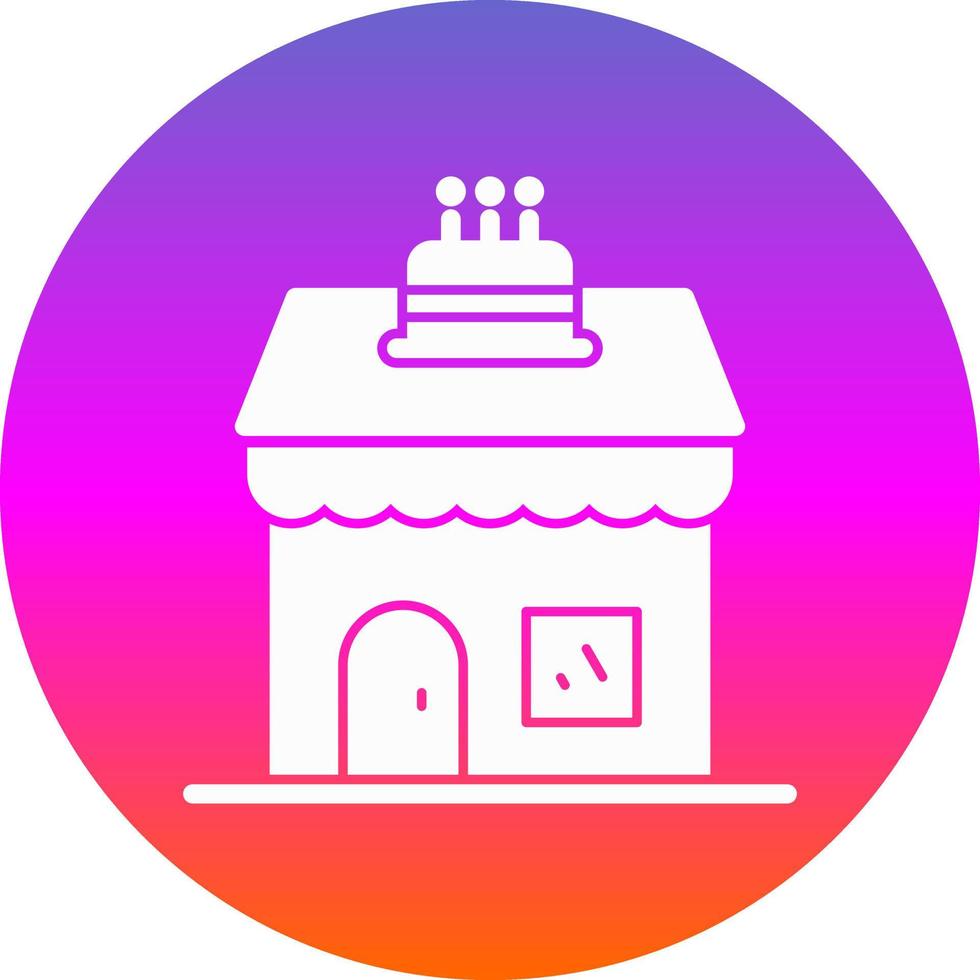 Cake Shop Vector Icon Design