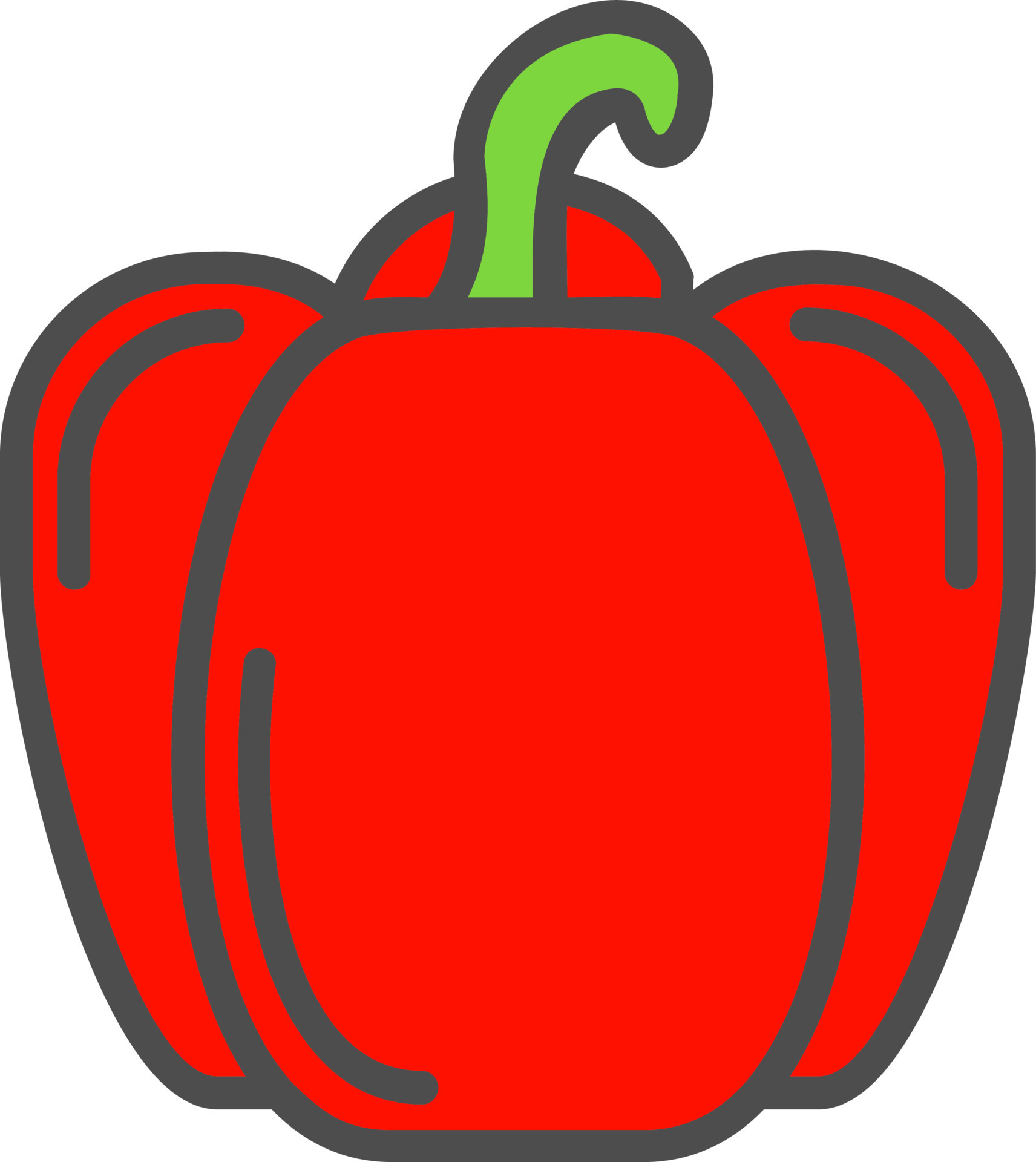 Red Pepper Vector icon 16992745 Vector Art at Vecteezy