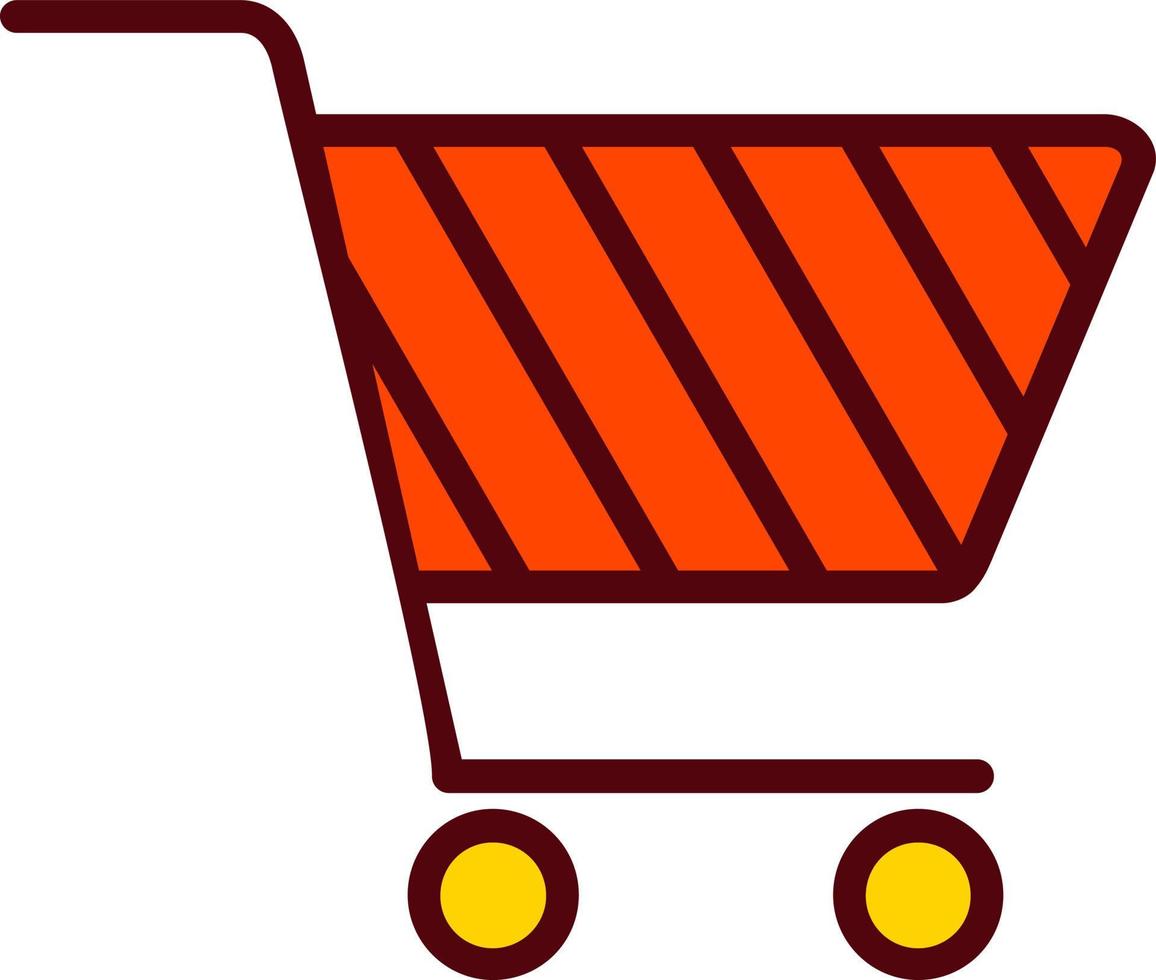 icono de vector de carrito de compras