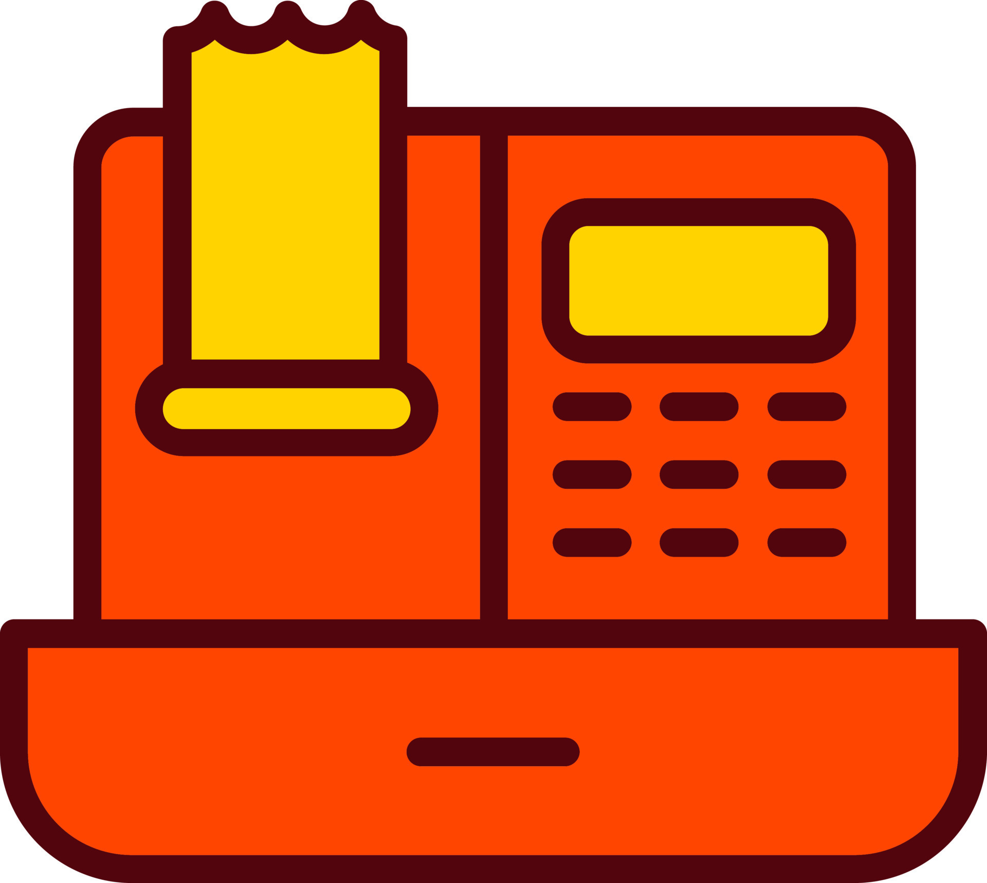 Cash Register Vector icon 16992847 Vector Art at Vecteezy