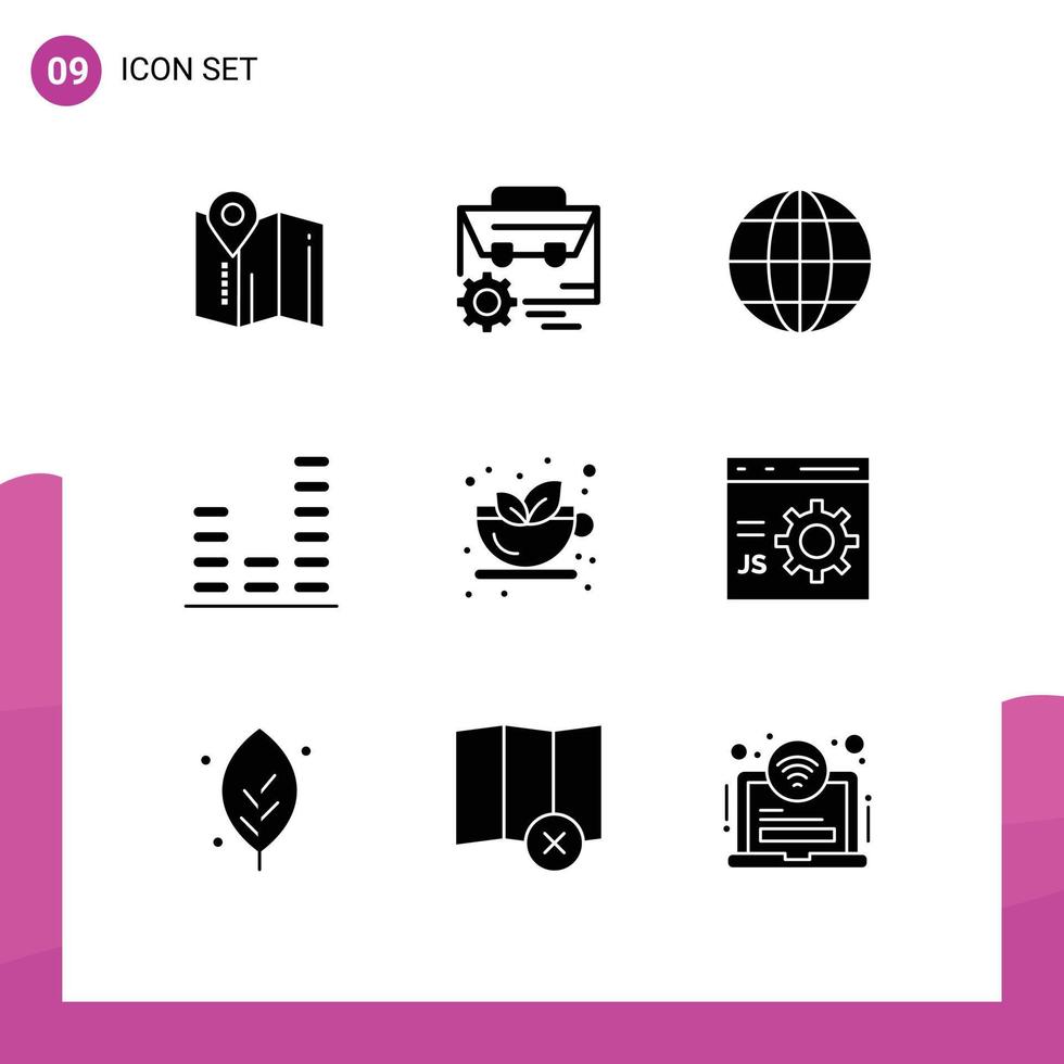9 Creative Icons Modern Signs and Symbols of autumn music manufacturing equalizer school Editable Vector Design Elements