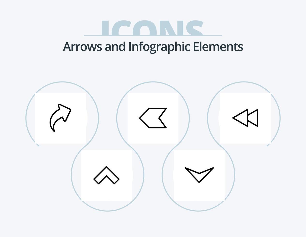 Arrow Line Icon Pack 5 Icon Design. . upload. download. up. next vector