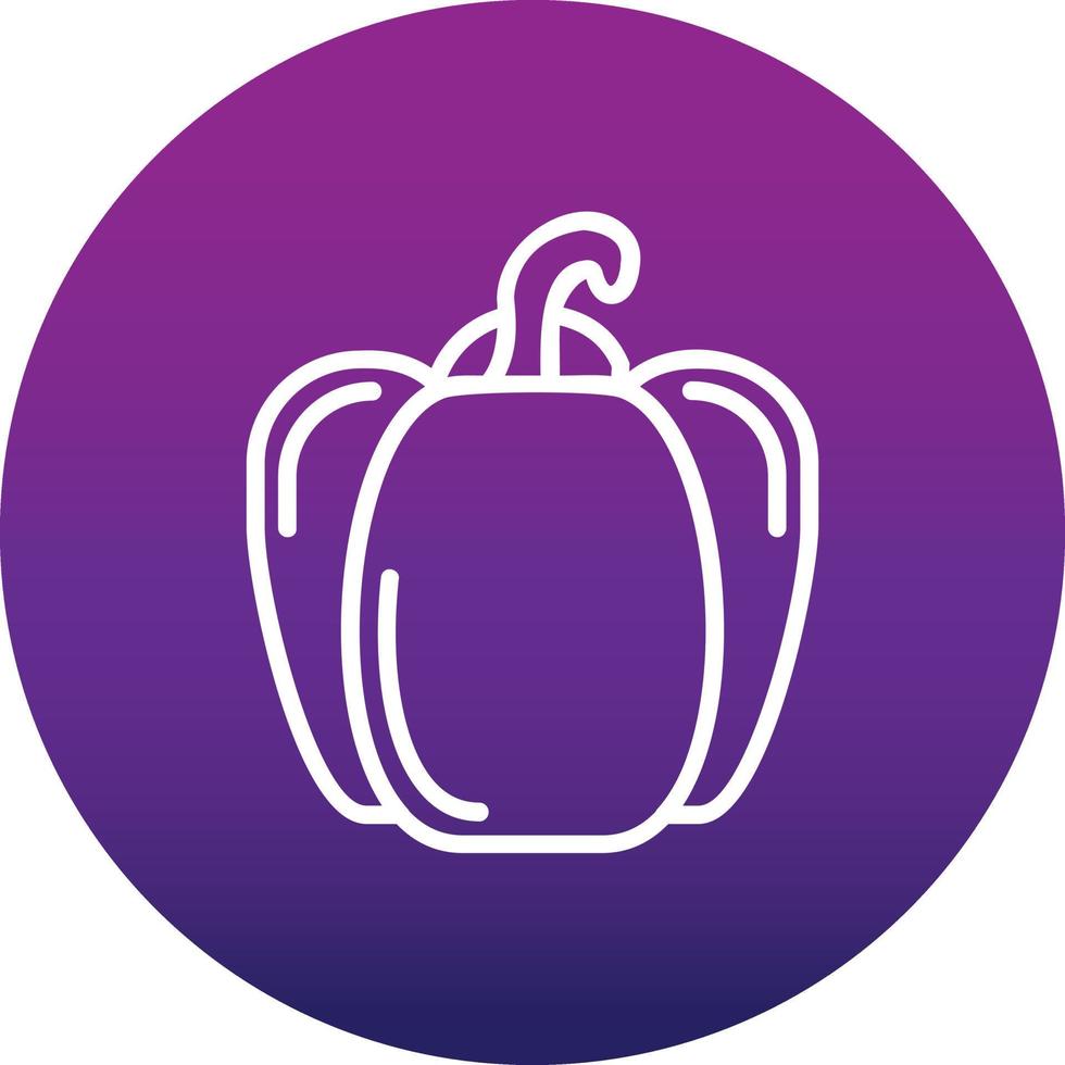Red Pepper Vector icon
