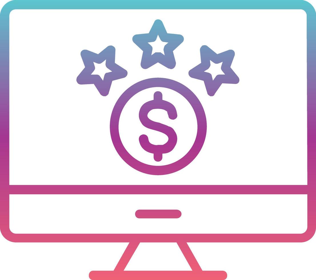 Online Rating Vector icon