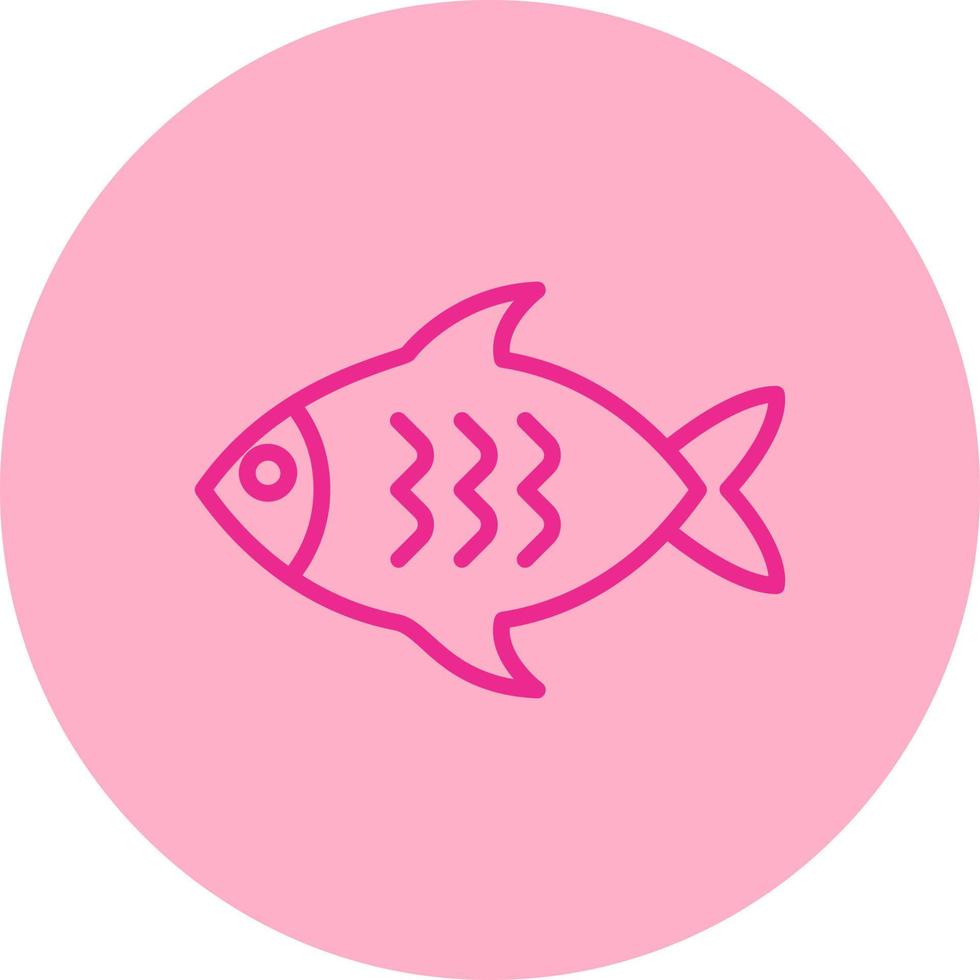 icono de vector de pescado