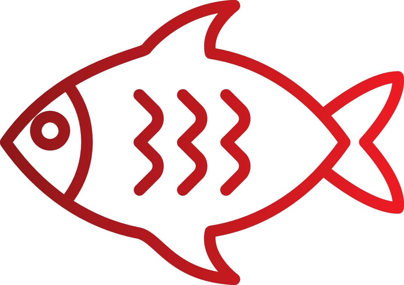 icono de vector de pescado