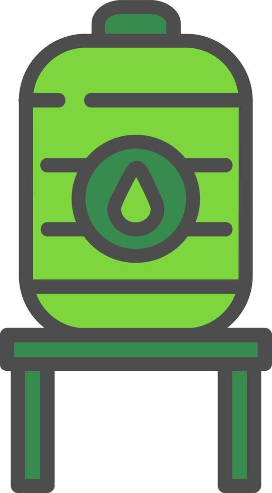 Oil Tank  Vector Icon