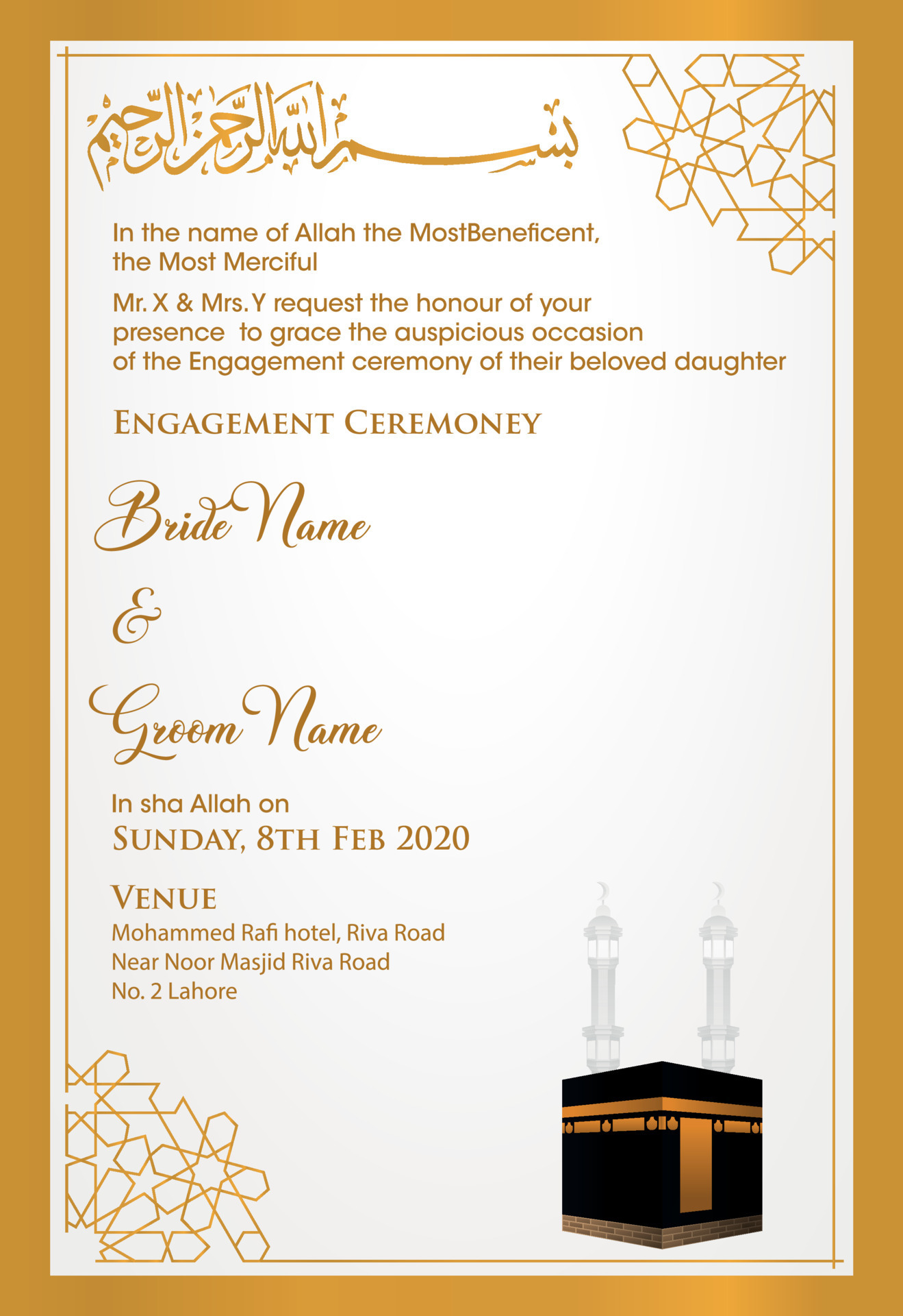 Islamic wedding invitation 16995562 Vector Art at Vecteezy Islamic wedding invitation 16995562 Vector Art at Vecteezy