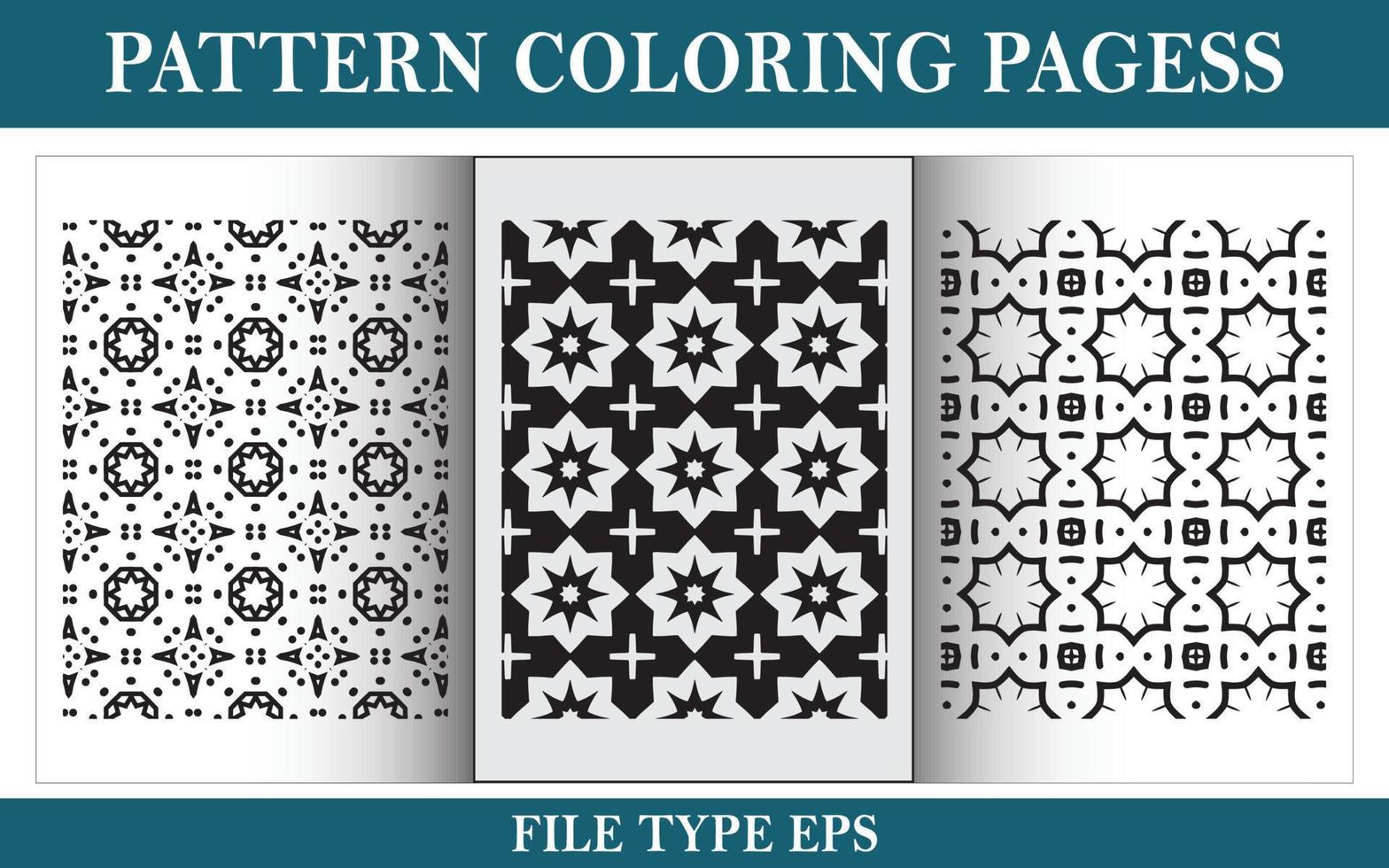 patrón floral para colorear página en blanco y negro vector