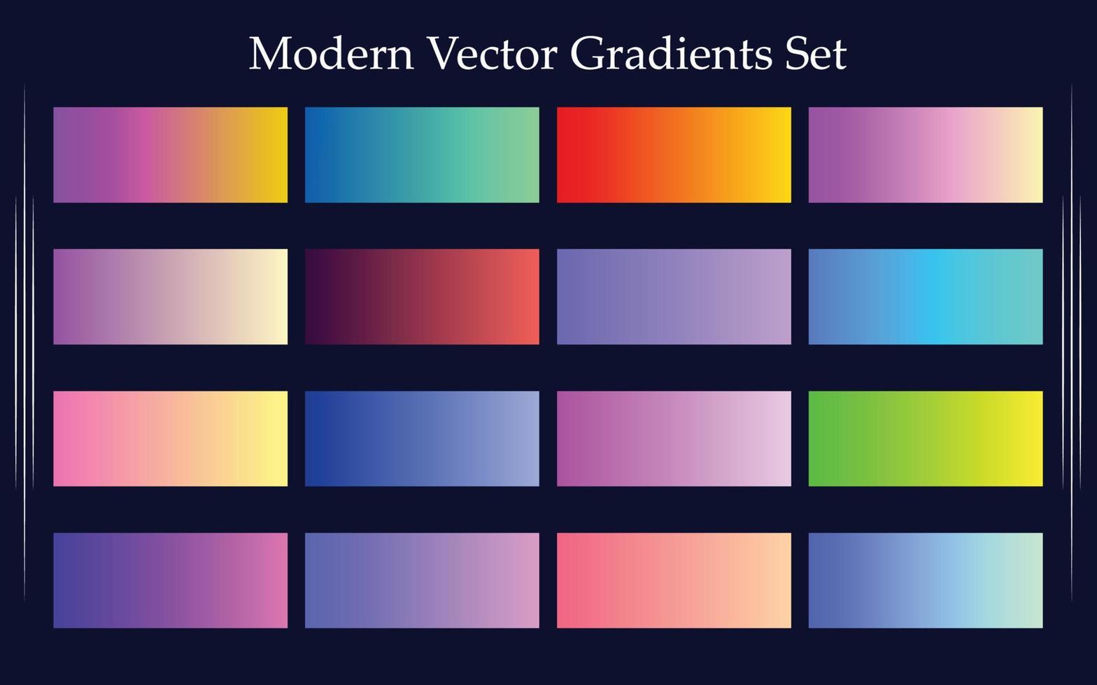 gradiente moderno conjunto vector libre