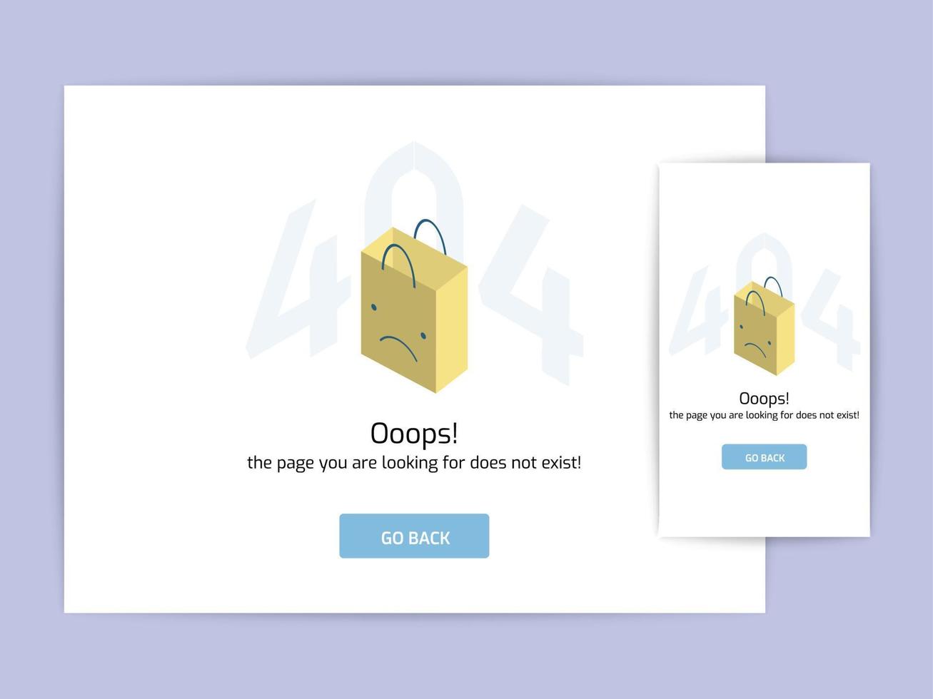 Page not found 404 design concept template. error page flat line vector. Link to a non-existent page. Astronaut in box illustration vector