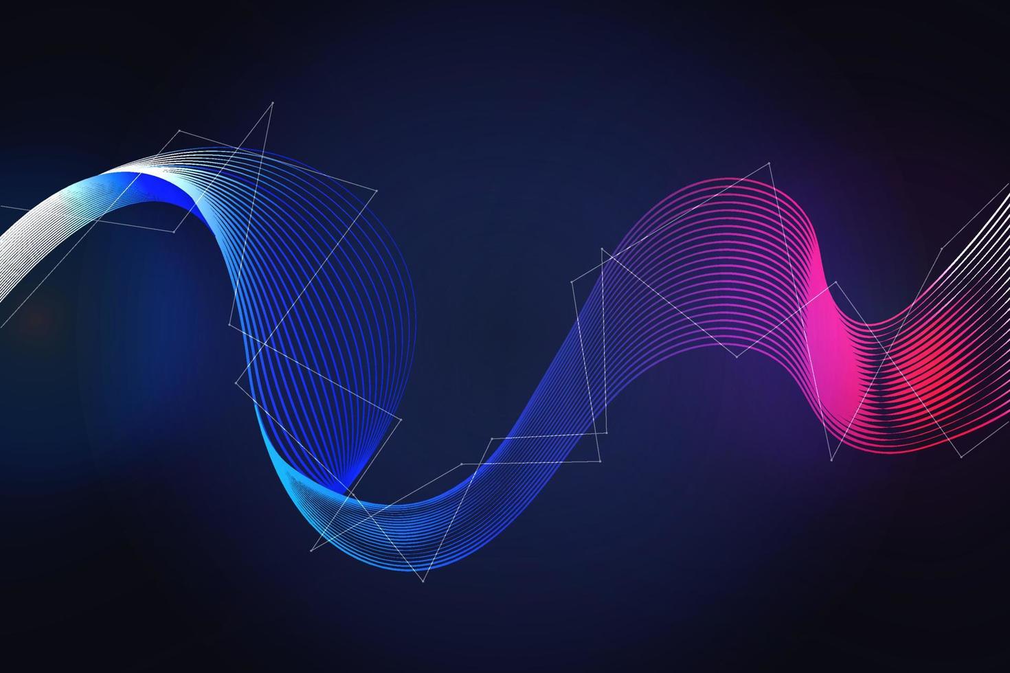 wavy futuristic digital technology concept  background. Vector illustration