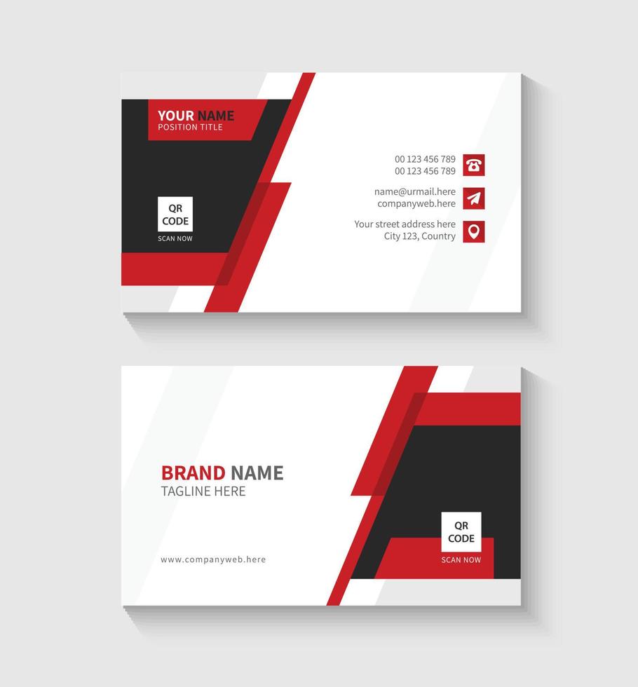 Business card design template vector