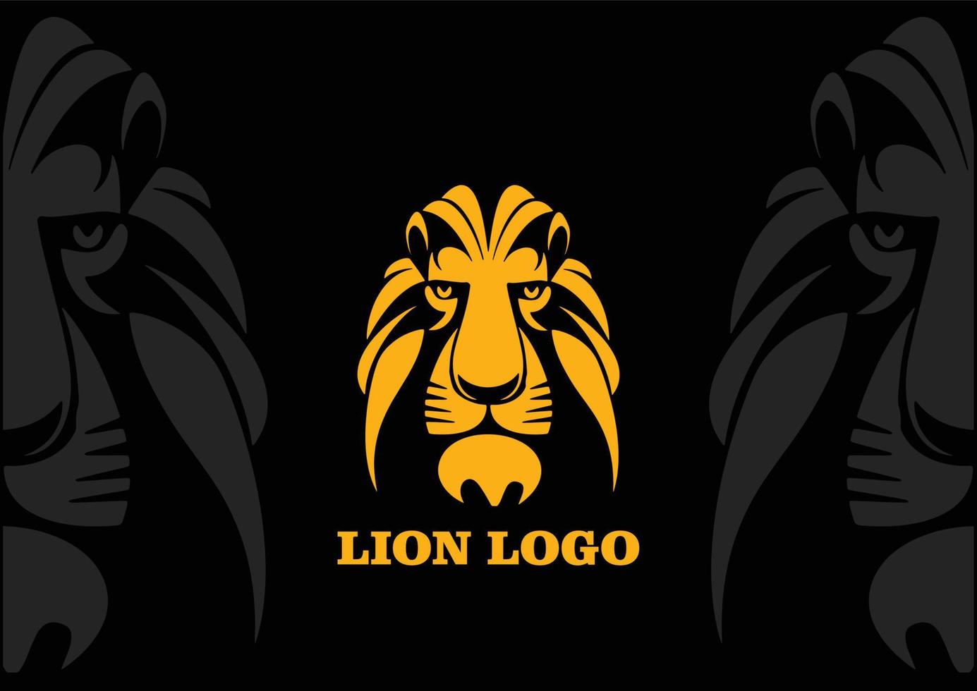 Lion face Logo vector and png