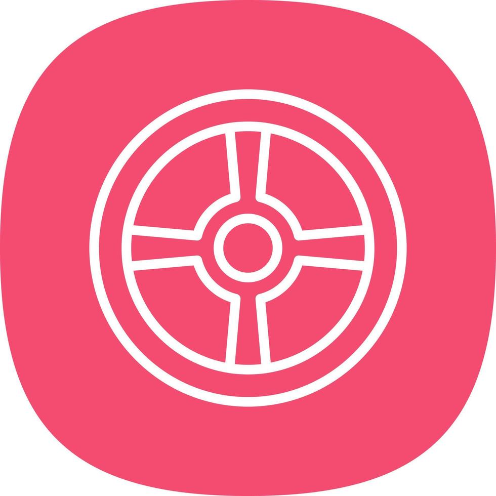Wheel Vector Icon Design