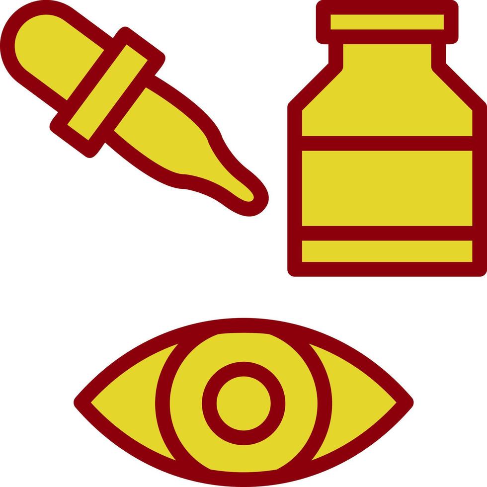 Eye Drops Vector Icon Design