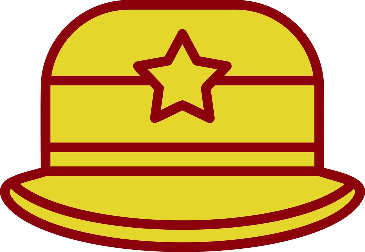 diseño de icono de vector de sombrero