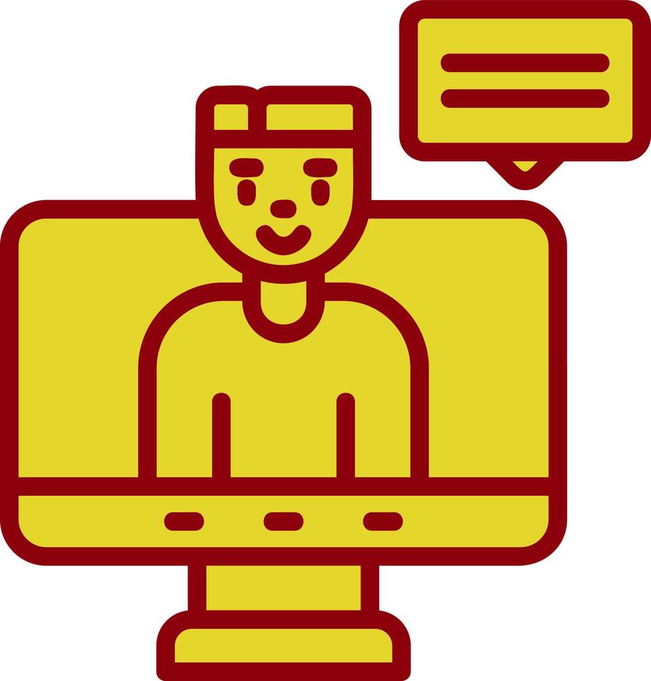 Virtual Event Vector Icon Design