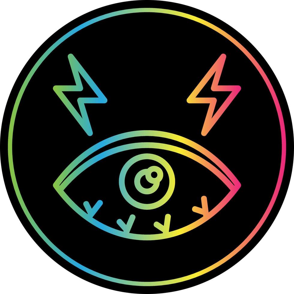 Dry Eyes Vector Icon Design