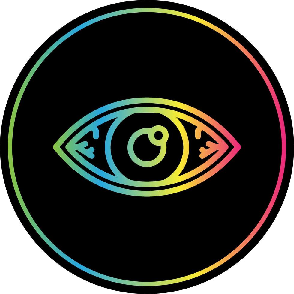 diseño de icono de vector de ojos rojos