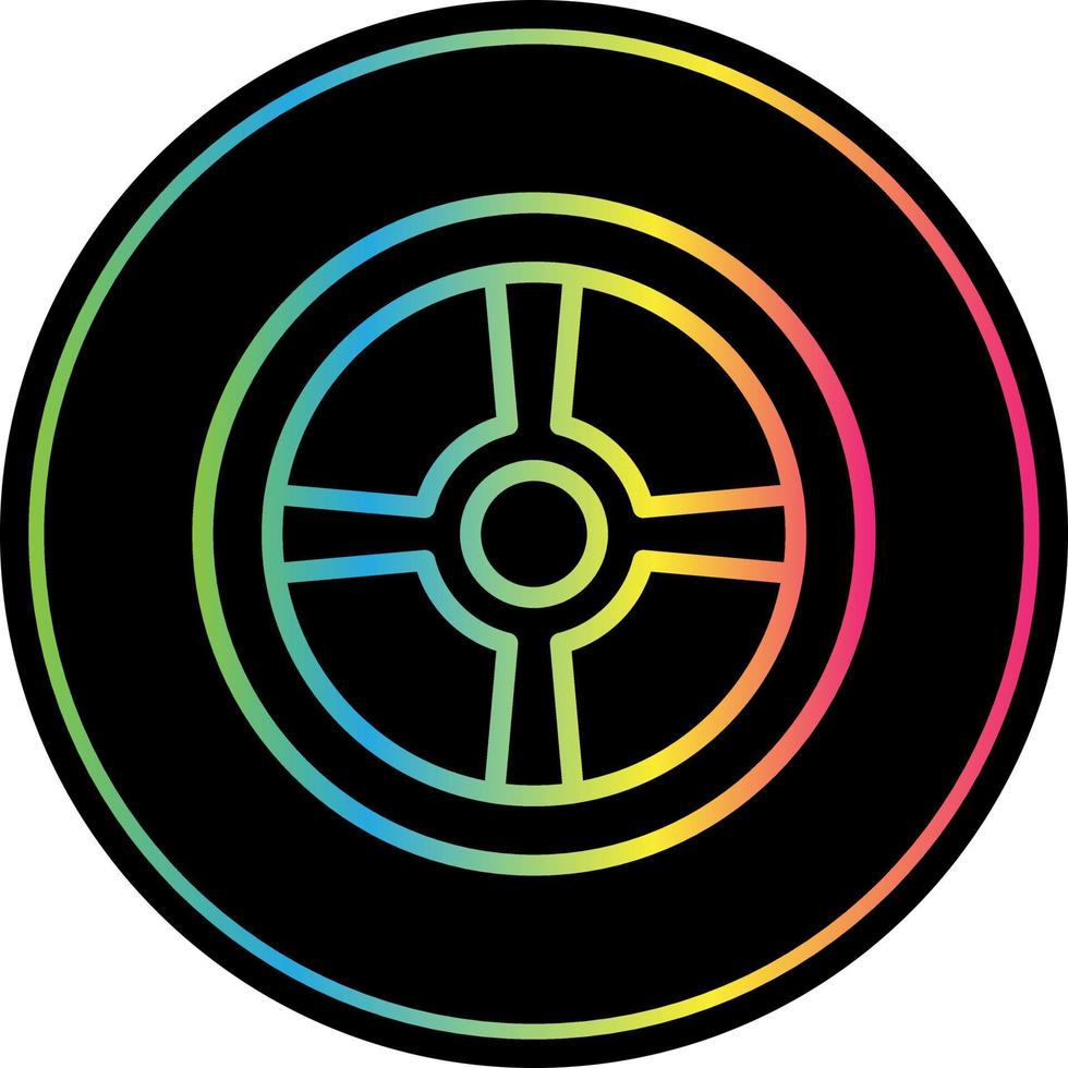 Wheel Vector Icon Design