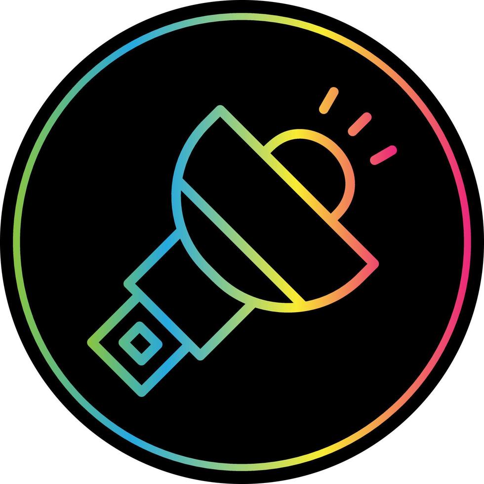 Flashlight Vector Icon Design