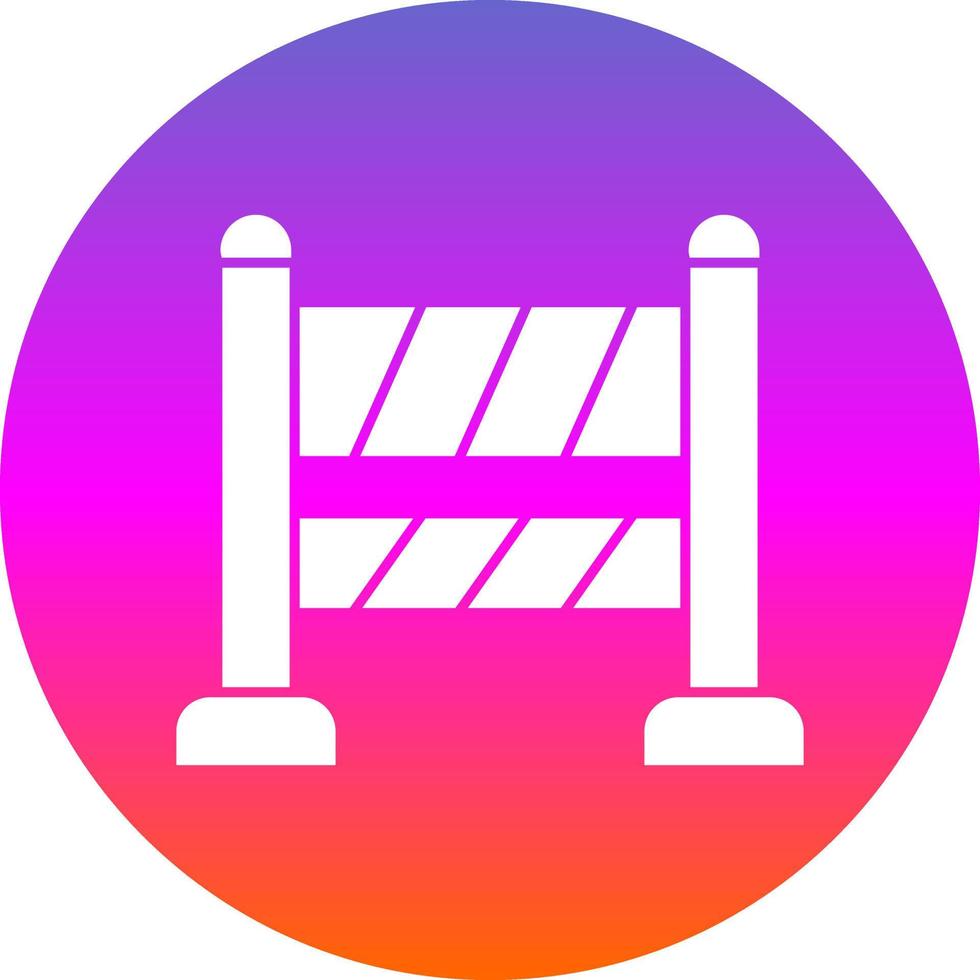 Road Block Vector Icon Design